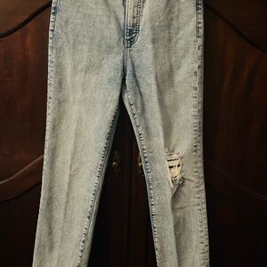 Express Light Blue Skinny Jeans